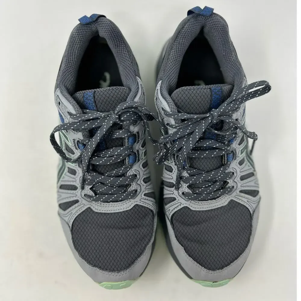 Asics Women's Light Green Gray Canvas Gel Venture 7 Sneakers Size‎ 6